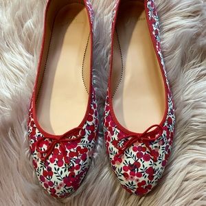 J. Crew liberty print flats size 11